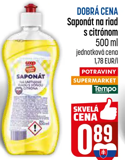 Coop Saponát na riad s citrónom
