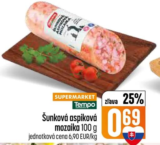 Šunková aspiková mozaika