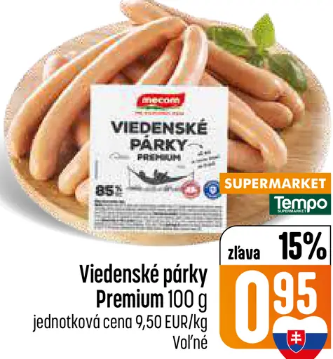 Mecom Viedenské párky Premium