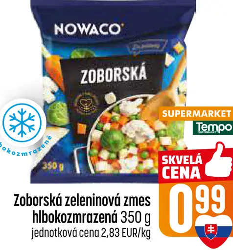 Nowaco Zoborská zeleninová zmes hlboko zmrazená