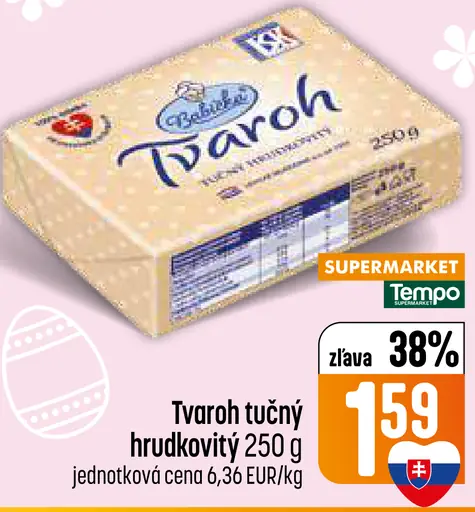 Rajo Tvaroh tučný hrudkovitý