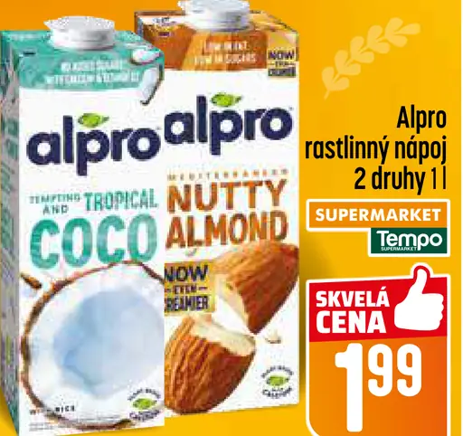 Alpro rastlinný nápoj