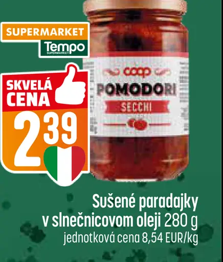 Sušené paradajky v slnečnicovom oleji