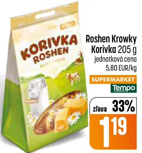 Roshen Korivka karamelová cukrovinka