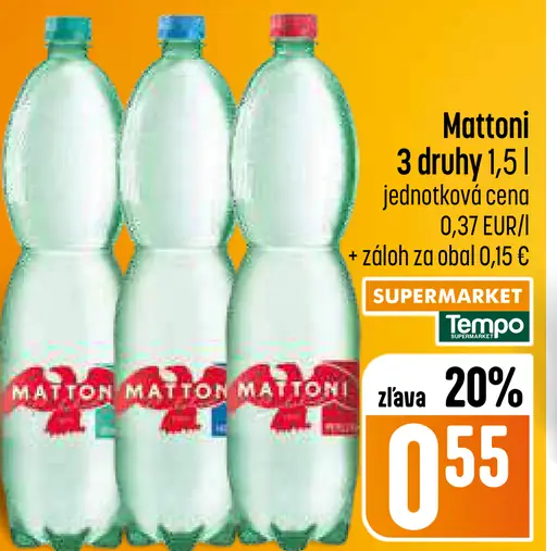 Mattoni ochutená minerálna voda