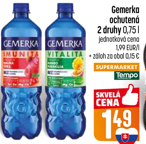Gemerka ochutená minerálna voda