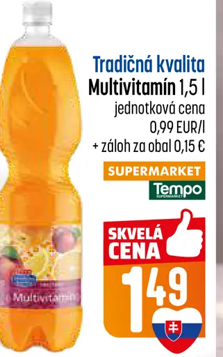 Tempo multivitamínový nápoj