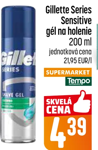 Gillette Series Sensitive gel na holenie