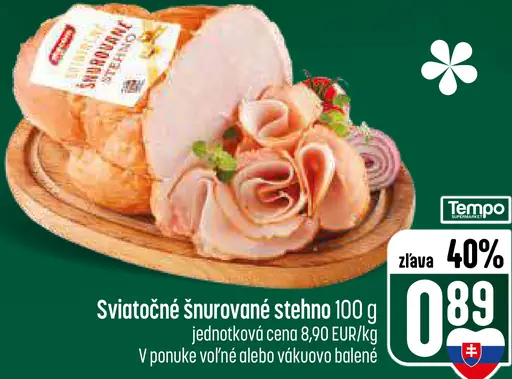 Sviatočné šnurované stehno
