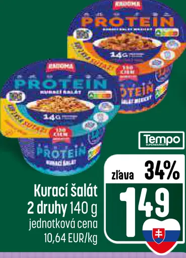 Kurací šalát s proteínom 2 druhy