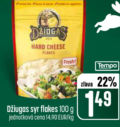 Džiugas syr flakes tvrdý syr strúhaný