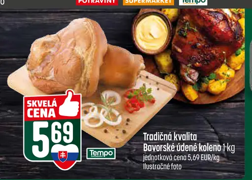 Tradičná kvalita Bavorské údené koleno