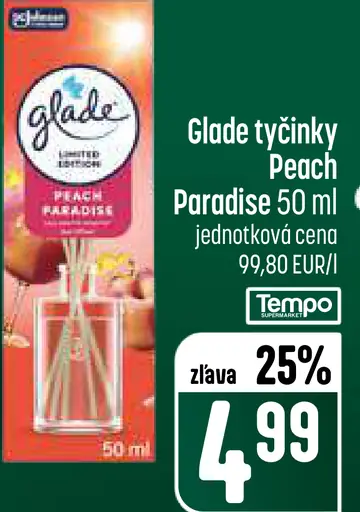 Glade tyčinky Peach Paradise