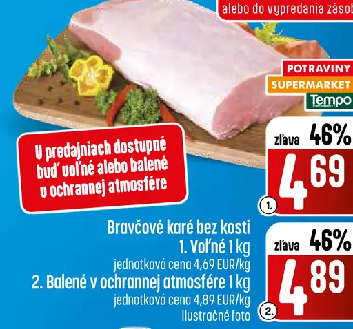 Coop bravčové karé bez kosti voľne