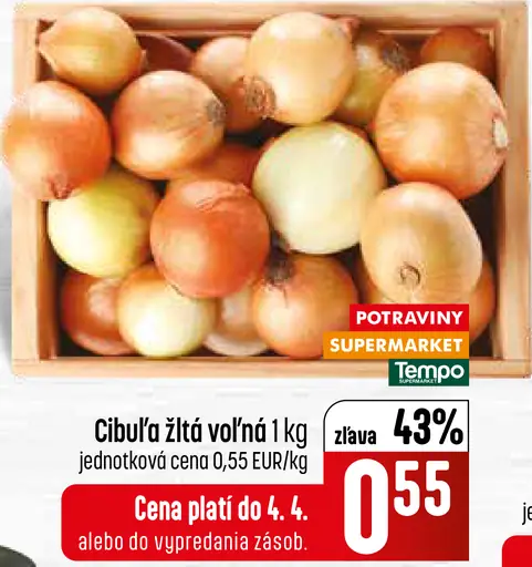 Cibuľa žltá voľná