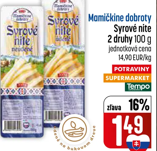 Mamičkine dobroty Syrové nite neúdené