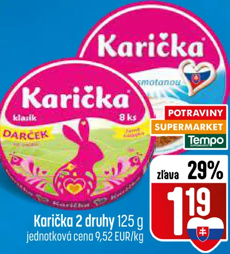 Karička smotanová nátierka darčekové balenie