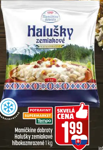 Maminkine dobroty Halušky zemiakové hlboko mrazené