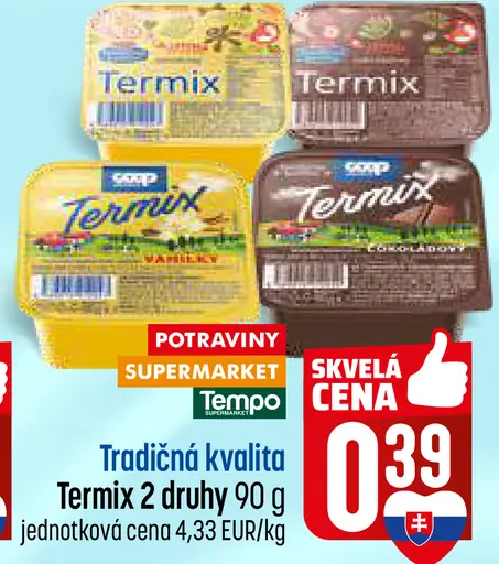 Coop Jednota Tradičná kvalita Termix rôzne druhy