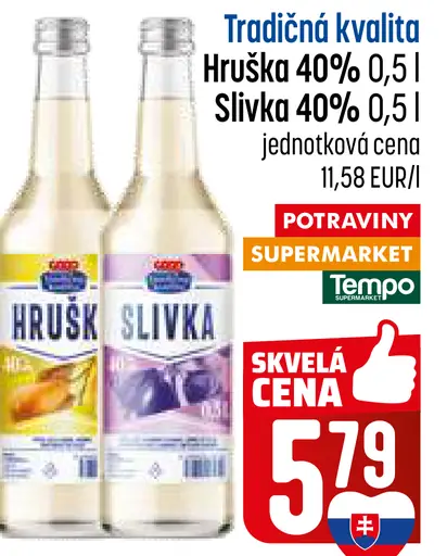 Tradičná kvalita Hruška ovocný destilát