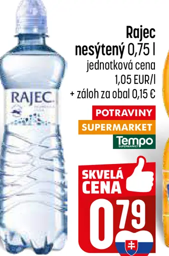 Rajec neperlivá voda