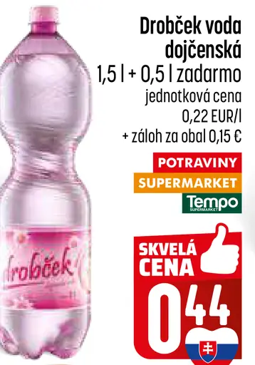 Drobček Dojčenská voda