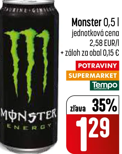 Monster Energy plechovka