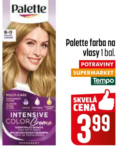 Palette Farba na vlasy