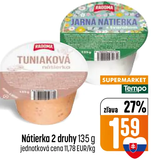 Radoma tuniaková nátierka