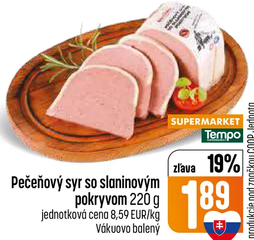 Pečeňový syr so slaninovým pokryvom