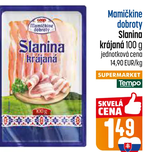 Mamičkine dobroty Slanina krájaná