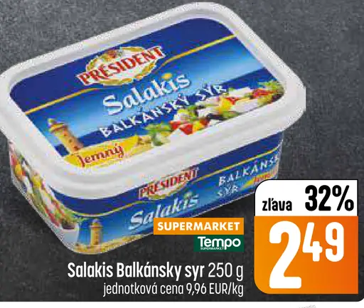 President Salakis Balkánsky syr