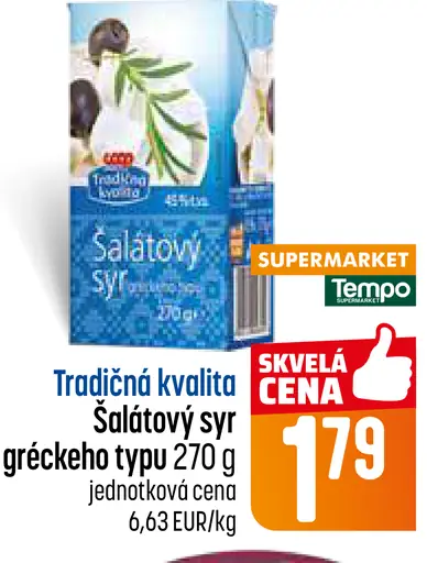 Coop Tradičná kvalita Šalátový syr gréckeho typu