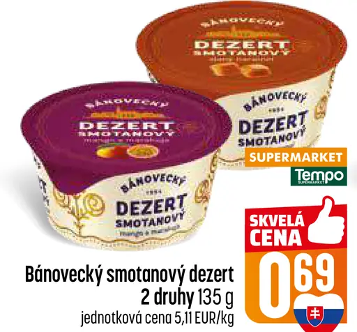 Bánovecký smotanový dezert