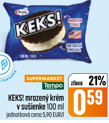 Keks! mrazený krém v sušienke