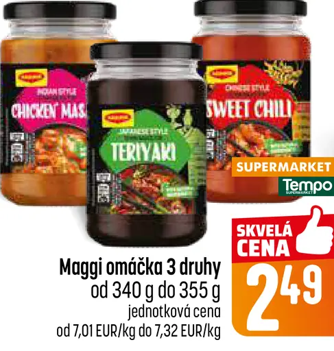 Maggi omáčka rôzne druhy (Chicken, Teriyaki, Sweet Chili)