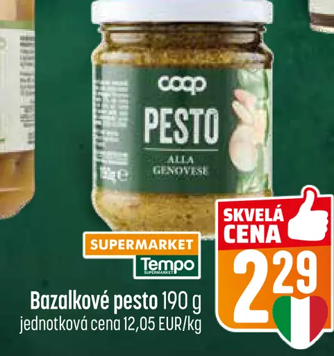 Coop Bazalkové pesto