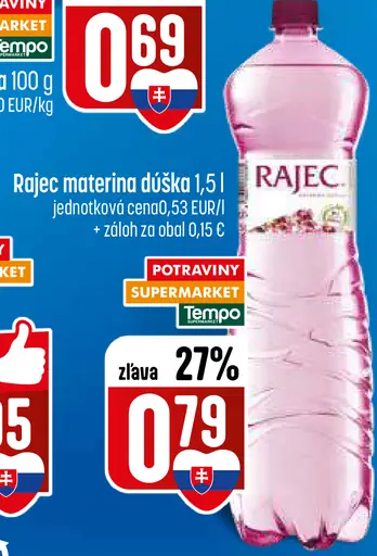 Rajec Pramenitá voda materina dúška
