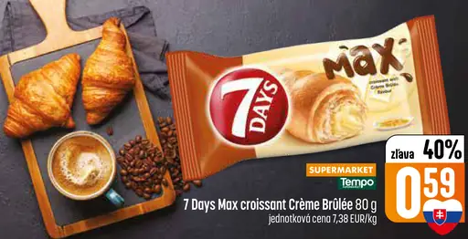 7 Days Max croissant Crème Brûlée