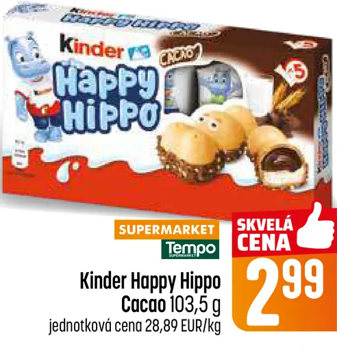 Kinder Happy Hippo Cacao