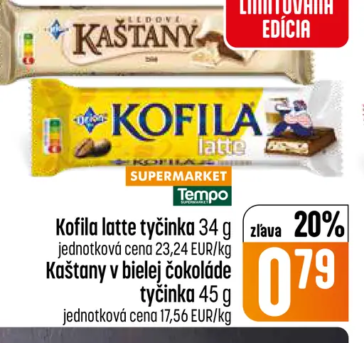 Kofila latte tyčinka
