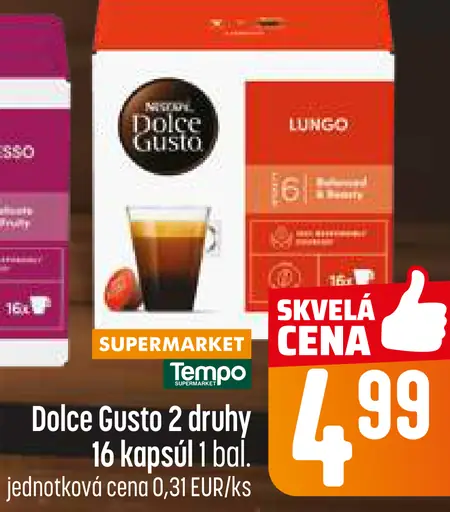 Nescafé Dolce Gusto Lungo kapsuly