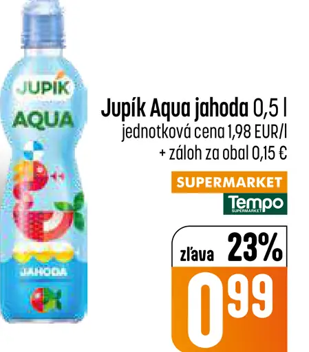 Jupík Aqua jahoda nápoj