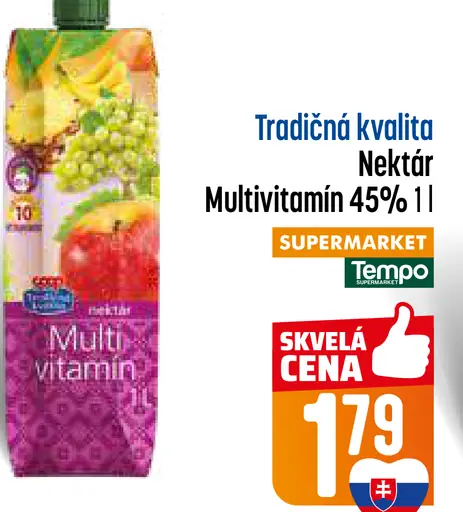 Tradičná kvalita Nektár Multivitamín 45%
