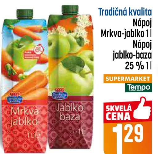 Tradičná kvalita Nápoj jablko-baza 25%