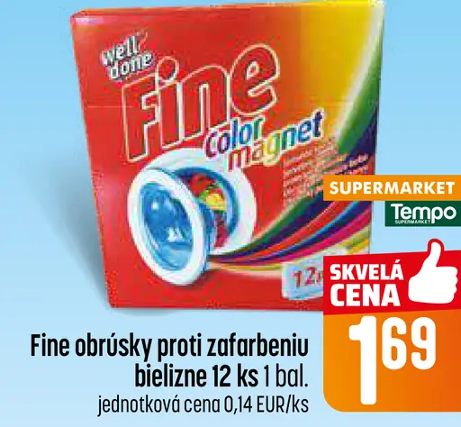 Fine obrúsky proti zafarbeniu bielizne