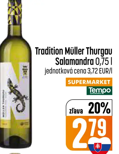 Tradition Müller Thurgau Salamandra víno