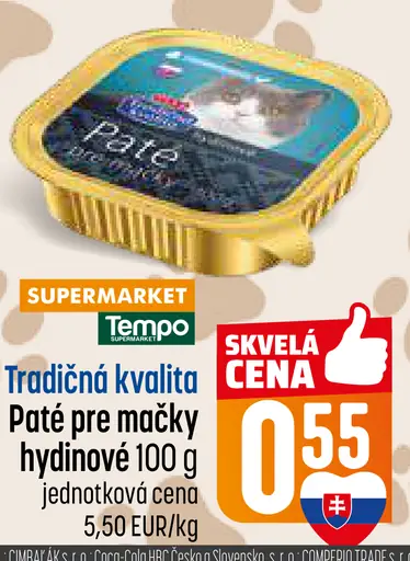 Tradičná kvalita Paté pre mačky hydinové