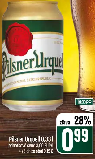 Pilsner Urquell plechovka