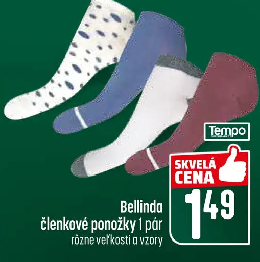 Bellinda členkové ponožky dámske alebo pánske